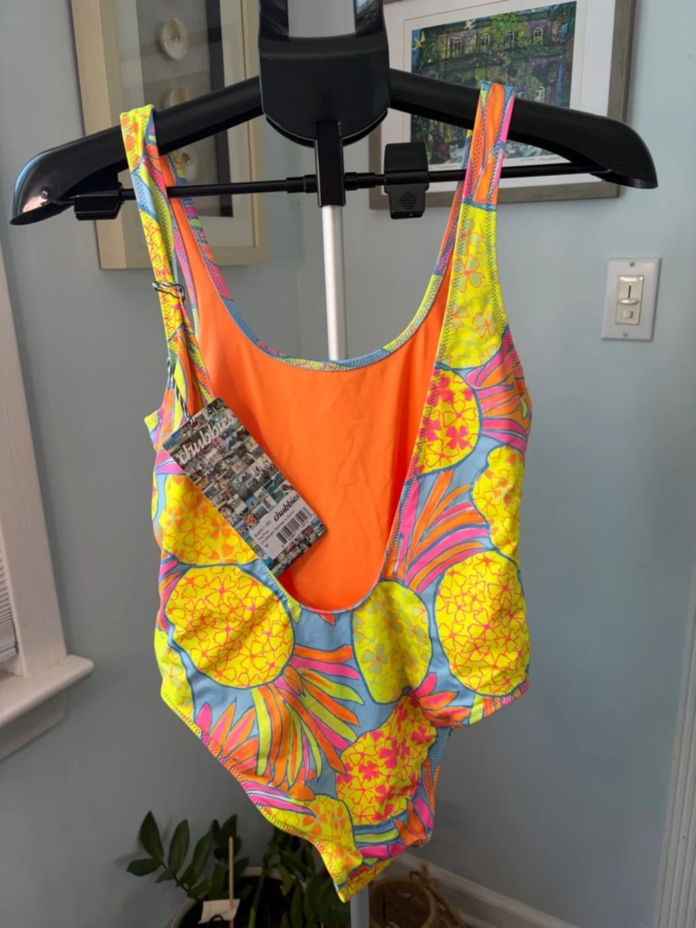 Chubbies The Pina Coolada One Piece Swimsuit Size M